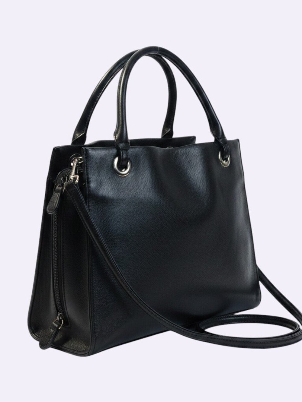 Vintage Black Square Handbag Tote